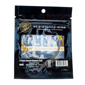 3-Core Fused Clapton Coil Ni80 28GA - Thunderhead Creations
