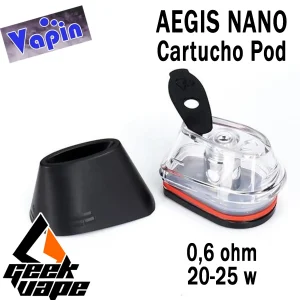 Aegis Nano Cartucho pod 0,6 ohms (20-25W) de Geekvape unidad)