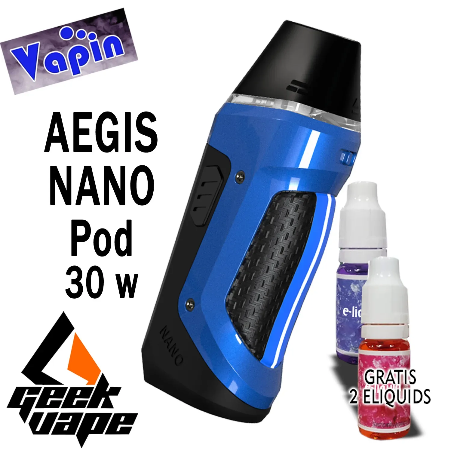 Aegis Nano pod kit de vapeo (Azul) de Geekvape