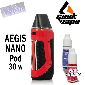 Aegis Nano pod kit de vapeo (Rojo) de Geekvape