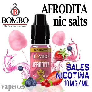 Afrodita Nic Salts 10mg/ml Bote 10ml de Bombo Eliquids