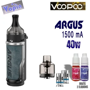 Argus 1500mA. kit de vapeo POD 2-4,5ml (Denin Silver) de Voopoo