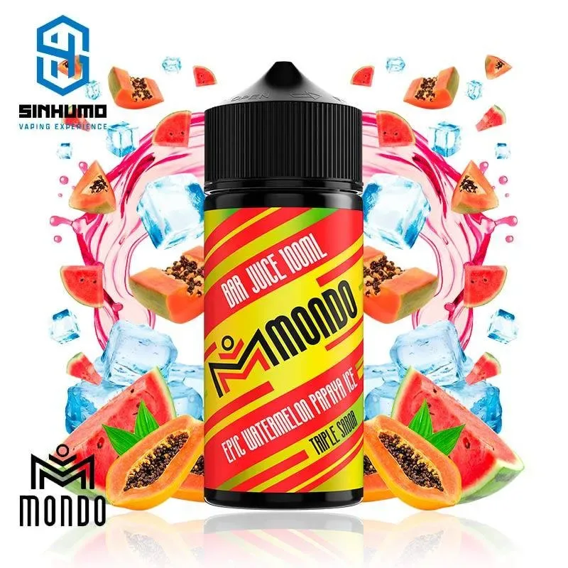 Aroma Epic Watermelon Papaya Ice 30ml Longfill By Mondo Bar Juice