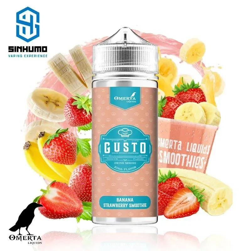Aroma Gusto Banana Strawberry Smoothie 20ml Longfill by Omerta Liquids