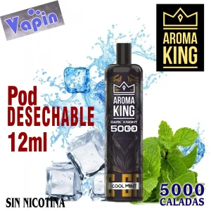 Aroma King COOL MINT 5000 Puffs Pod desechable DARK KNIGHT ZERO nicotina