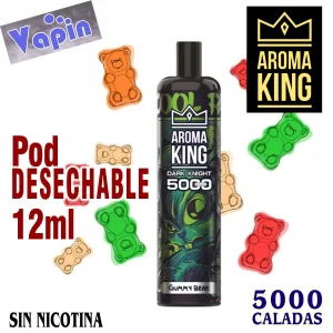 Aroma King GUMMY BEAR 5000 Puffs Pod desechable DARK KNIGHT ZERO