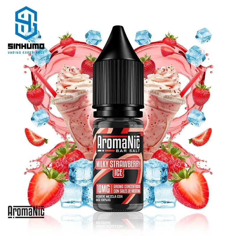 Aromanic Bar Salts Milky Strawberry Ice 10ml