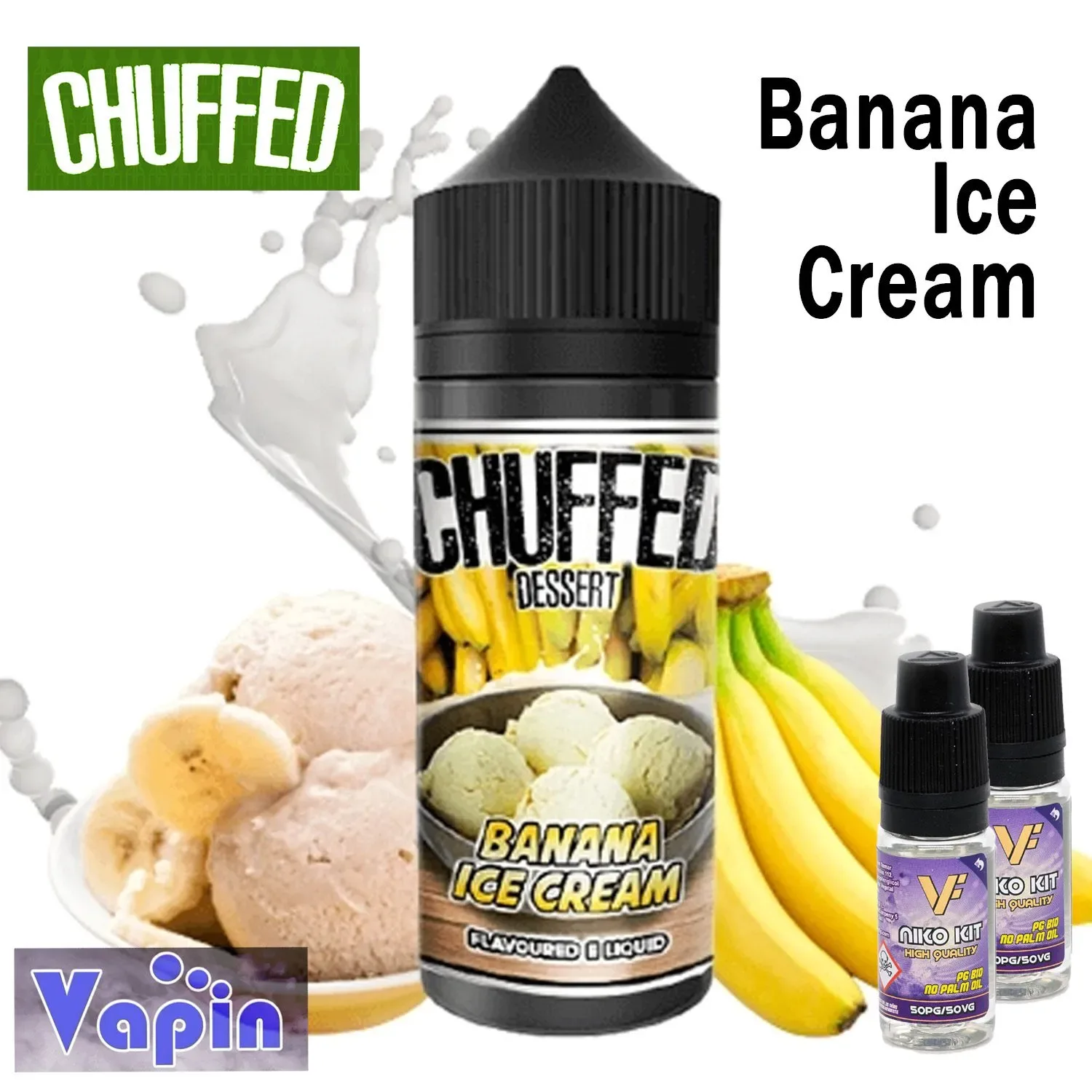 BANANA ICE CREAM 100ml Chuffed Eliquid