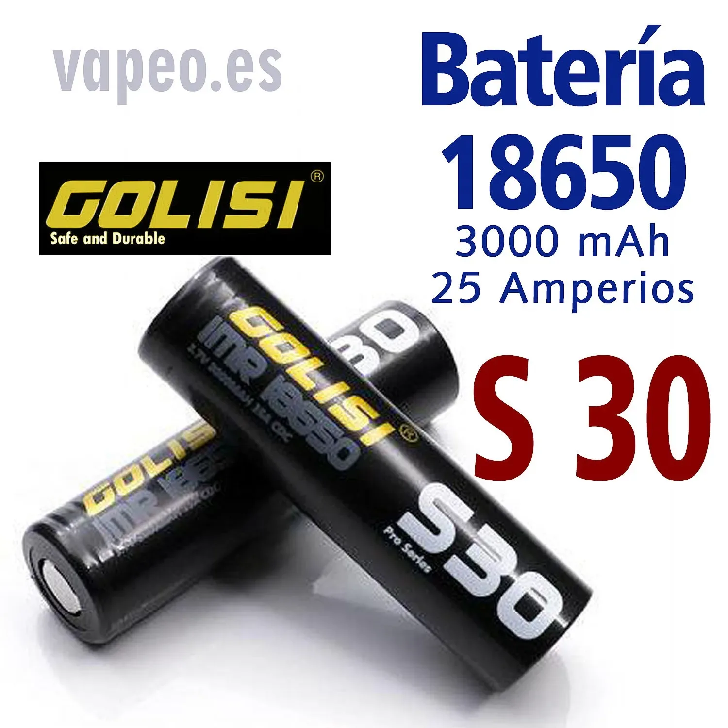 BATERÍA GOLISI S30 18650