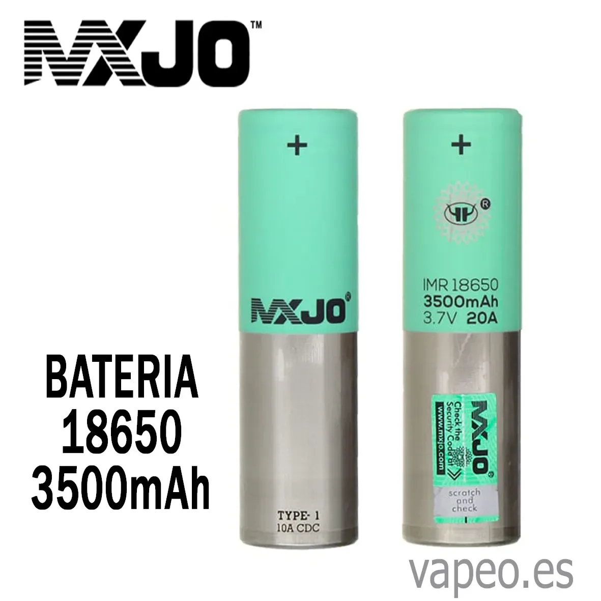 Batería IMR 18650 3500mAh 20A MXJO - Image 2