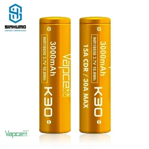 Batería K30 18650 30A 3000mAh (Pack de 2) by Vapcell