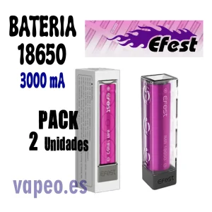 BATERIA pack2 18650 EFEST 3000mA