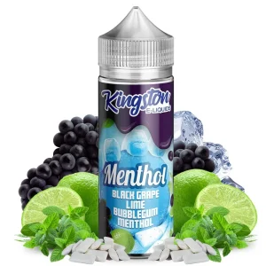 Black Grape, Lime Bubblegum Menthol 100ml - Kingston E-liquids