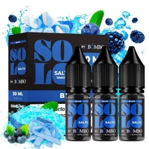 Blue 3x10ml Solo Salts by Bombo