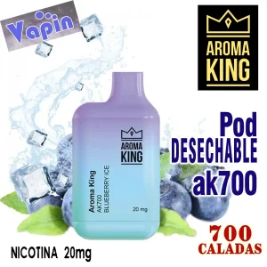 BLUEBERRY ICE Puff Mini 700 Pod desechable Nic 20mg Aroma King