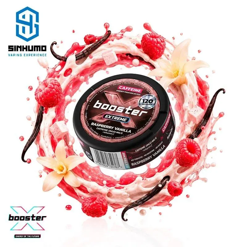 Bolsa de Cafeina Raspberry Vanilla 120MG by X-Booster