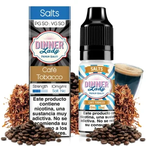Caf茅 Tobacco 10ml - Dinner Lady Salts