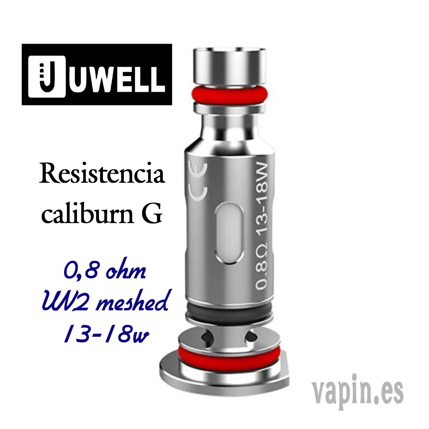 Caliburn G Coil, Resistencia 0,8 ohm de Uwell (unidad)