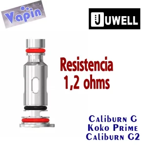 Caliburn G2 Coil, Resistencia 1,2 ohm de Uwell(unidad)