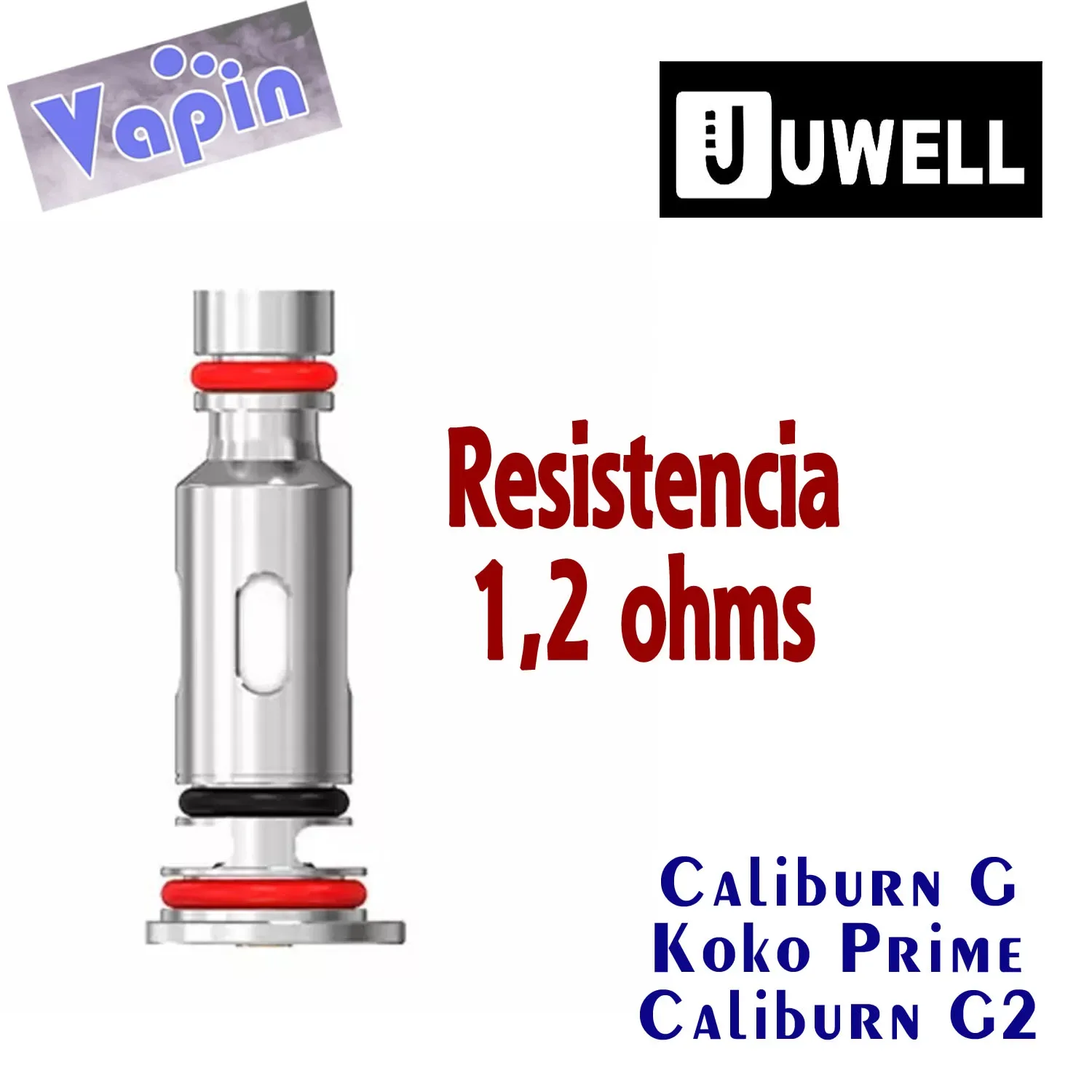 Caliburn G2 Coil, Resistencia 1,2 ohm de Uwell(unidad)