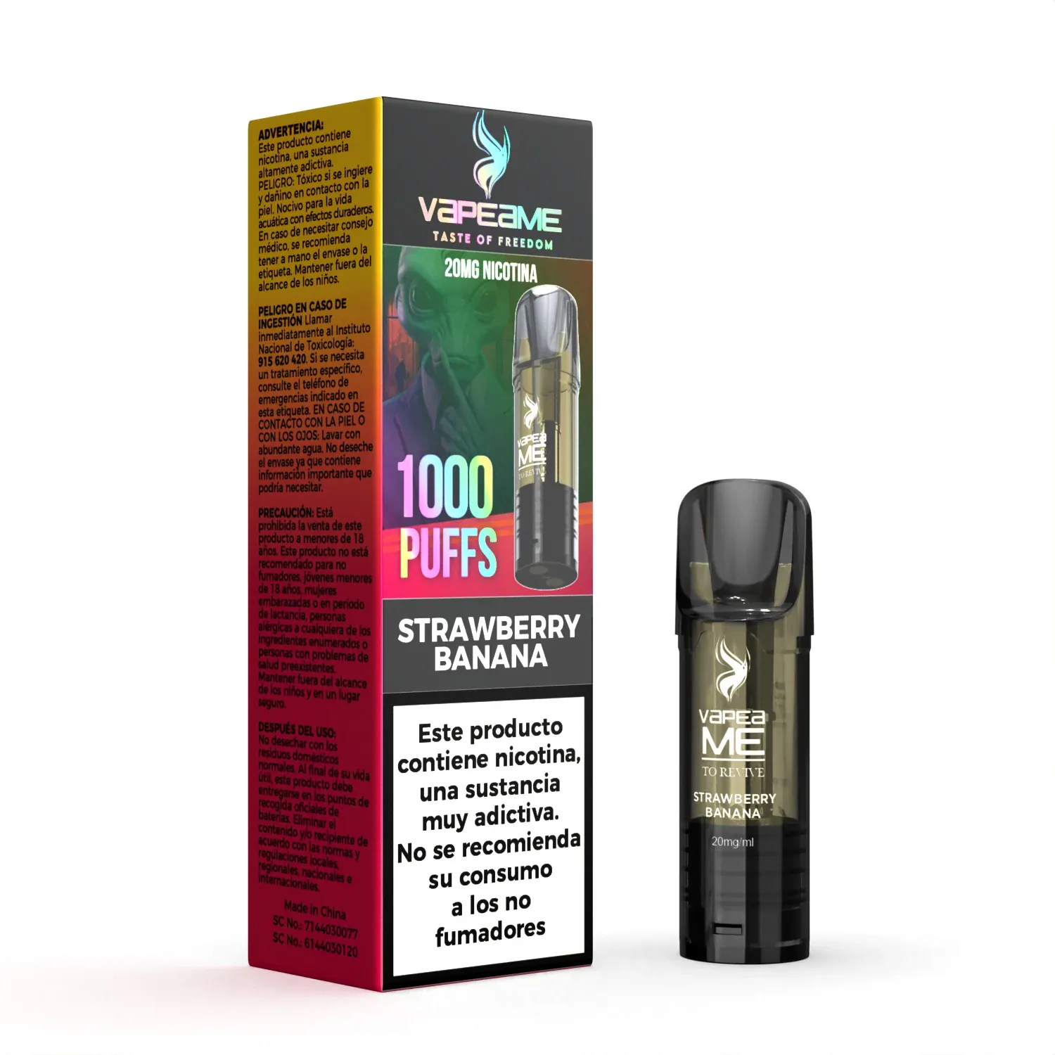 Capsula Vapeame To Revive Strawberry Banana x1
