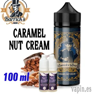 Caramel Nut Cream 100ml de BARRICK´S BREW Eliquid + 2 Nicokits de Regalo