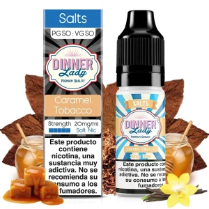 Caramel Tobacco 10ml - Dinner Lady Salts