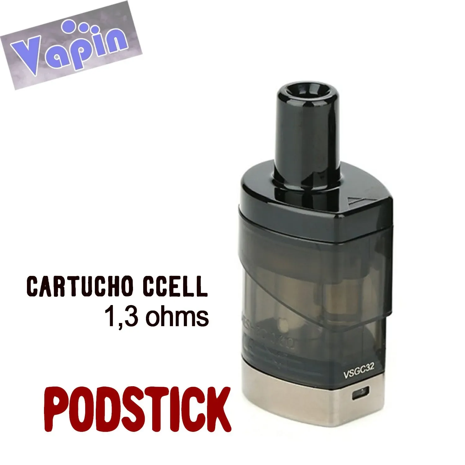 CARTUCHO POD 2ml PODSTICK (CCELL) de VAPORESSO (unidad)