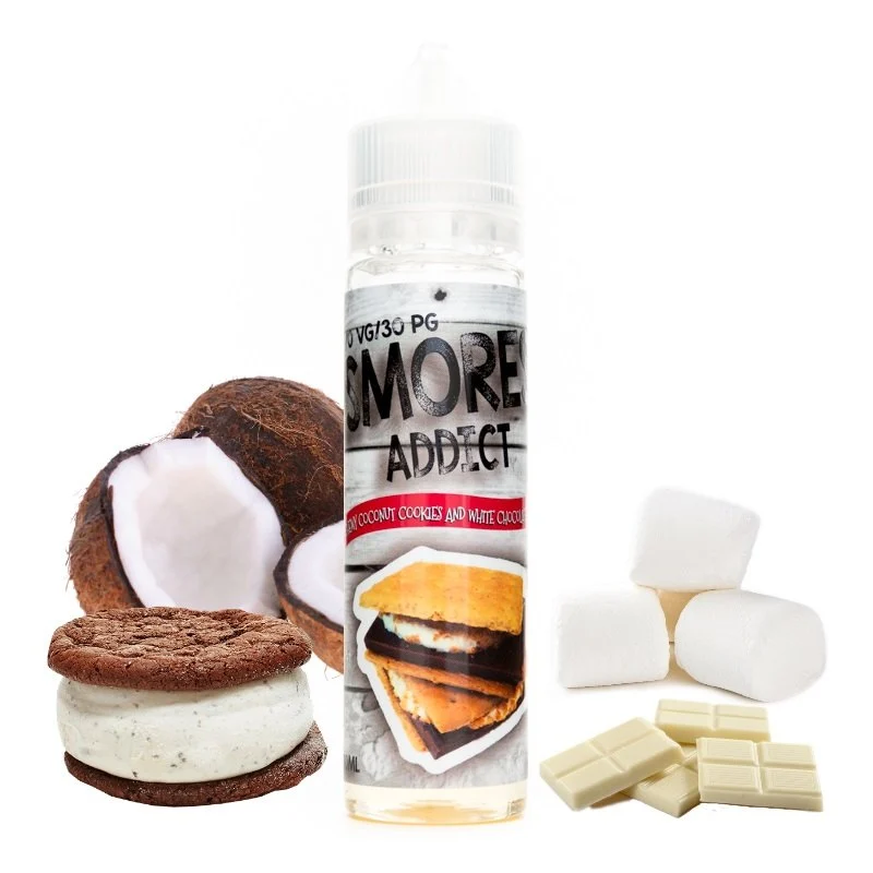 Chewy Coconut Cookies and White Chocolate Smore - Smores Addict