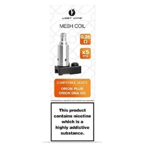 COIL ORION PLUS ORION DNA GO 0,25 OHM – LOST VAPE ( UNIDAD)