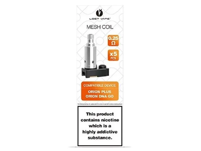 COIL ORION PLUS ORION DNA GO 0,25 OHM – LOST VAPE ( UNIDAD)