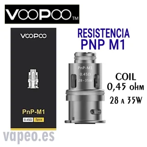 COIL PNP M1 0.45 28-35w VOOPOO UNIDAD