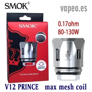 Coil V12 Prince MAX MESH 0.17ohm SMOK (unidad)