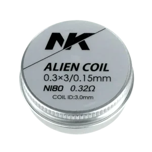 Coils NK Ni80 Alien Coil prearmadas (2 unidades por pack)