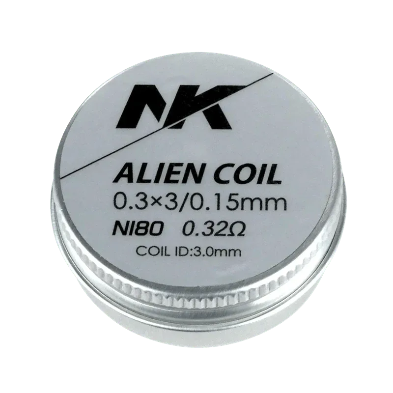 Coils NK Ni80 Alien Vll prearmadas (6 unidades por pack)