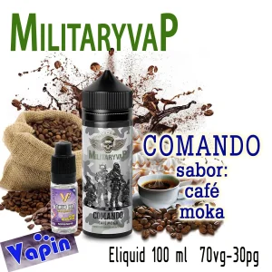 Comando (Café moka) 100ml Military Vap Eliquids