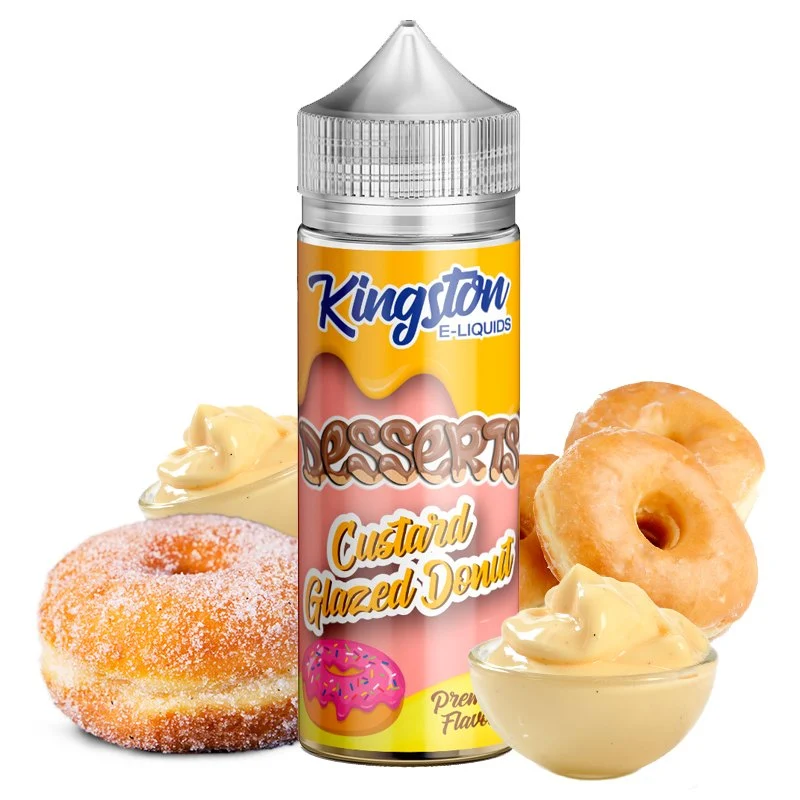 Custard Glazed Donut 100ml - Kingston E-liquids