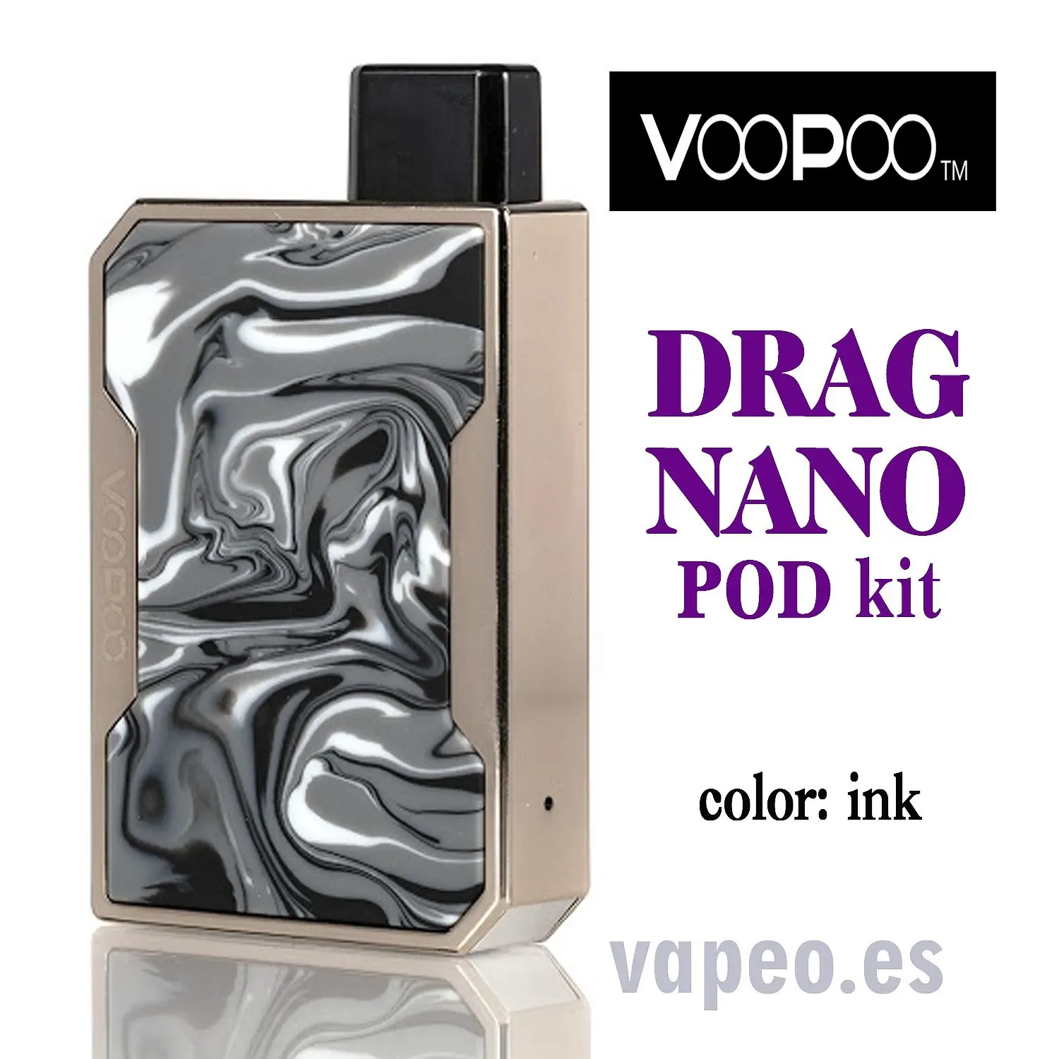 Drag Nano Pod kit de vapeo 750mA (color Ink) de VOOPOO - Image 2