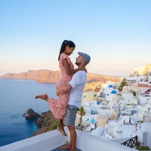 eSIM en Santorini