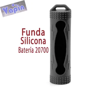 Funda de Silicona Negra para Batería 20700