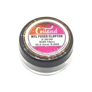 Fused Clapton | Ni80 | 0.8 (10uds) | Coiland MTL Prebuilt Coil