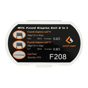 Geekvape F208 MTL Fused Clapton Coil 2 en 1