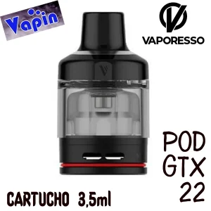 GTX 22 Pod Cartucho 3,5ml (sin coil) de Vaporesso (copia)