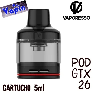 GTX 26 Pod Cartucho 5ml (sin coil) de Vaporesso
