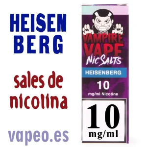 Heisenberg 10mg Sales. Bote 10ml Vampire Vape NIC SALT ELIQUID