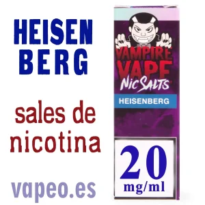 Heisenberg 20mg Sales. Bote 10ml Vampire Vape NIC SALT ELIQUID