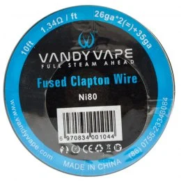 Hilo Fused Clapton Wire Ni80 26ga*2+35ga - Vandy Vape
