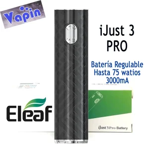 Ijust3 Pro 3000 mA 75w Batería Regulable (Black) Eleaf