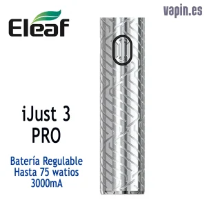 Ijust3 Pro 3000 mA 75w Batería Regulable (Plata) Eleaf