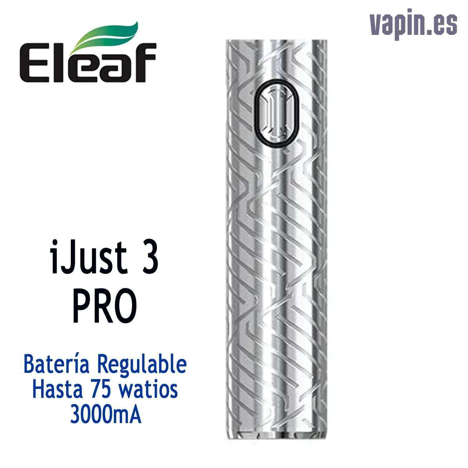 Ijust3 Pro 3000 mA 75w Batería Regulable (Plata) Eleaf